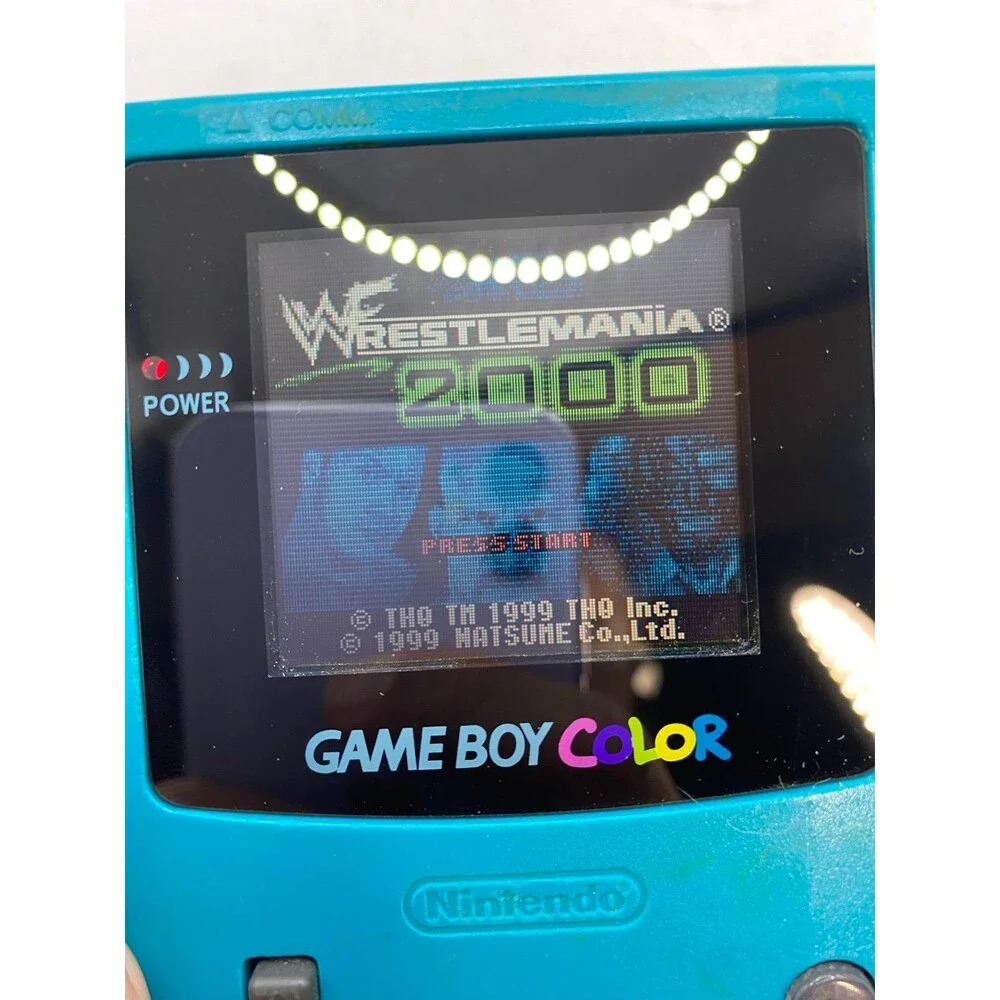 Gameboy Color Blue Teal Game Boy tested authentic excellent screen condition